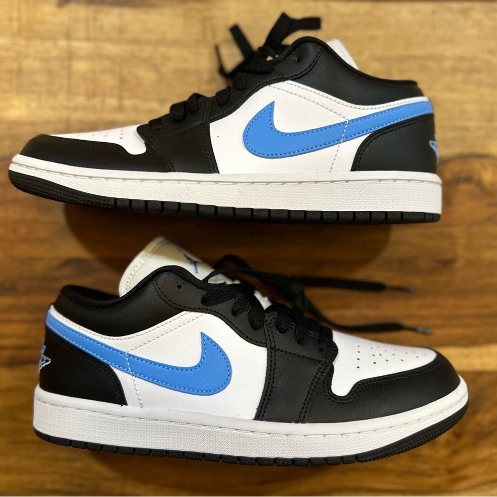 Women’s Air Jordan 1 Low Black University Blue Size 8.5